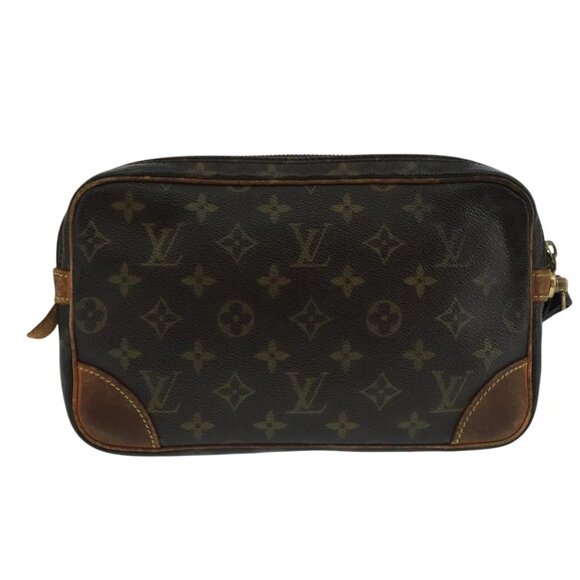 LOUIS VUITTON Monogram Marly Dragonne GM Clutch Bag M51825 LV Auth 101783 - Picture 2 of 16